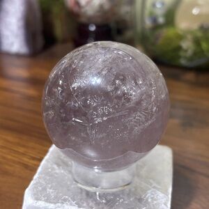 Smoky amethyst sphere